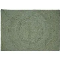 vidaXL Bereichsteppiche Olive Grün 240 x 340 cm Jute