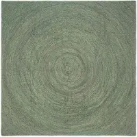 vidaXL Bereichsteppiche Olive Grün 200 x 200 cm Jute