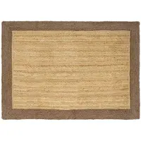 vidaXL Bereichsteppich Grau 140 x 200 cm Jute