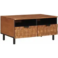 vidaXL Couchtisch Braun 80 x 54 x 40 cm Massivholz Mango