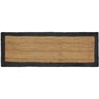 vidaXL Bereichsteppich Dunkelgrau 80 x 250 cm Jute