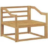 vidaXL Outdoor Mittelsofa Massivholz Akazie Weiß