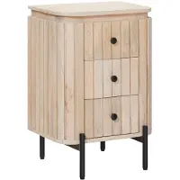 vidaXL Handgefertigter Nachttisch Weiß 40 x 30 x 60 cm