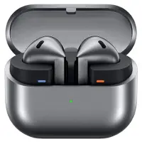 Samsung Galaxy Buds3 Kabellose Bluetooth-Kopfhörer, Active Noise Cancelling (ANC), Adaptive Geräuschunterdrückung, In-Ear-Kopfhörer mit 360 Audio, Silver, Inkl. Anymode Clear Case