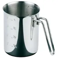 Metro Professional Messbecher Ø 10 cm, H: 14 cm, 1 Liter, Edelstahl