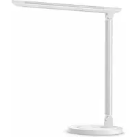 TaoTronics TT-DL13 LED Schreibtischlampe, 12W, 510 lm, Touch-Steuerung, USB-Ladeanschluss 5V/1A, 5 Lichtmodi, 44,4 cm, Augenschutz, Weiß,