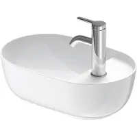 Duravit Aufsatzwaschtisch Luv 42x27cm, gs, m HL, o. ÜL, m HLB, we