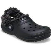 Crocs Pantoletten Classic Fleece Lined Clog K 212856 Schwarz