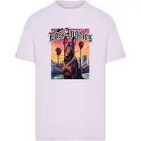 Mister tee Los Angeles Dog Kurzarm-t-shirt