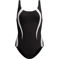 Speedo Badeanzug "QUANTUM CONTOUR 1PC BLK/WHT"