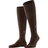 Burlington Kniestrümpfe "Dublin", Herren, Gr. 40-46, braun (chocolate (5043)), Obermaterial: 69% Baumwolle CO. 29% Polyamid PA. 2% Elasthan EL., glatt, Socken Kniestrümpfe