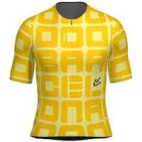 Santini Tdf Grand Départ Barcelone Kurzarm-radtrikot