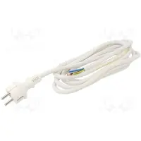 Plastrol Kabel H05VV-F 3x2,5mm2 CEE 7/7 (E/F) Stecker,Leitungen PVC