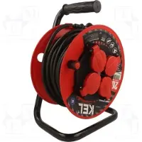 KEL Verlängerungskabel H05RR-F 3G1,5mm2 20m Gummi schwarz 16A