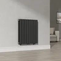 Neu.haus Flachheizkörper 'Nore' Schwarz 60x60cm Doppellagig 809W