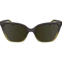Calvin Klein CK24507S Unisex-Sonnenbrille Vollrand Butterfly Acetat Spritzguss-Gestell, lila