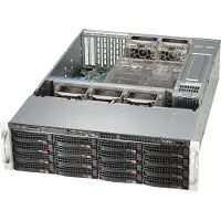 Supermicro SuperChassis 836BA-R920B, Rack, Server, Schwarz, ATX, EATX, 3U, HDD, LAN, Leistung, Stromausfall