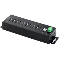 StarTech.com Hub USB USB210AIND-USB-A-HUB Schwarz
