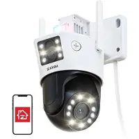 ZOSI Außen-Ip-Kamera Zosia C298 Wifi 6Mp Dual Pan Tilt Ip66
