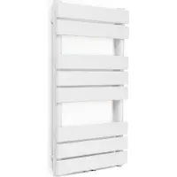 Blumfeldt Badheizkörper, Design Heizkörper Flach, Sparsamer Flachheizkörper Vertikal, Wand-Röhrenheizungen, 355 W Vertikal Heizkörper mit Thermostat, Wandheizkörper für Badezimmer & Wohnzimmer