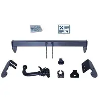 AUTO-HAK Anhängerkupplung abnehmbar inkl. TowTec E-Satz 13polig universal - SSANGYONG KORANDO