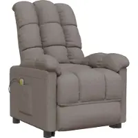 Syfax Massagesessel Taupe Stoff