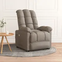 The Living Store Massagesessel Taupe Stoff