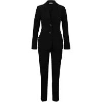 Bonprix Hosenanzug "Hosenanzug (2-tlg.Set)" Set, 2 Stk. tlg. schmal bestehend aus Blazer und Hose, vollständig gefüttert, schmale Passform