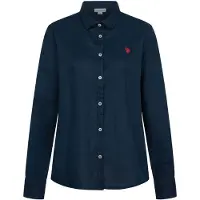U.S. POLO ASSN. Damen Leinenshirt P045 in Navy | Gr.: L