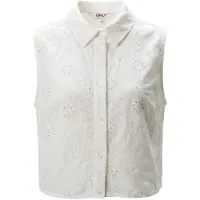 ONLY ALITHEA SL SHORT EMB SHIRT WVN in Bright White | Gr.: M