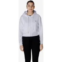 Armani Exchange für Damen. XW000822AF10818U0002 Weißes Sweatshirt mit Reißverschluss (M), Lässig, Sportlich, Baumwolle, Multisport