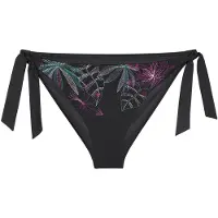 Triumph Bikini-Hose "Summer Tropics Tai", Damen, Gr. 42, N-Gr, schwarz (schwarz combination), Microfaser, Obermaterial: 55% Polyamid, 45% Elasthan, Badehosen Bikini-Hose, weich und formend