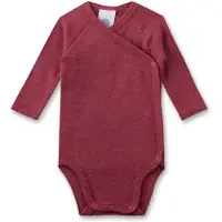 Sanetta - Kid's Wrapover Body 1/1 Wool - Merinounterwäsche Gr 68/74 rot