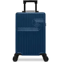 Bhppy Signature Handgepäck Koffer 55x34x20 cm - Trolley Handgepäckkoffer - Reiskoffer Hartschale - TSA-Zahlenschloss - 28L - Dark Denim