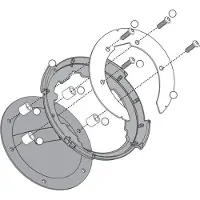 Givi Tankbefestigung BF10 Tankrucksäcke TANKLOCK für verschiedene Modelle