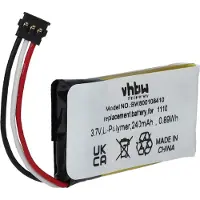 VHBW Akku Ersatz für Logitech 1110, 533-000071 für Wireless Headset Kopfhörer (240 mAh, 3,7 V, Li-Ion)