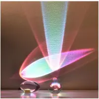 Traumheim 16-Farben-Kristalllampe, kleine LED-Tischlampe, Nachtlicht, mit Fernbedienung, fünf Helligkeiten, geeignet für Schlafzimmer-Wohnzimmer-Partydekoration