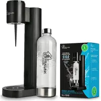 Extralink HydroSpark Wassersprudler Schwarz mit CO2-Zylinder