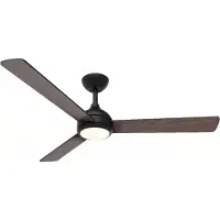 Philips Velyx Deckenventilator mit Beleuchtung 32 W (Ventilator) + 24 W (Leuchte), Haushalts-Lamellenlüfter, Schwarz, Zimmerdecke, Metall, IP20, I