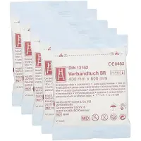 Brinkmann Medical Brandwunden Verbandtuch 40x60cm steril 5x 5x1 St Verband