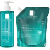 L'Oréal La Roche Posay Effaclar Mikro-Peeling Reinigungsgel + Mikro-Peelin 2x400 ml Gel