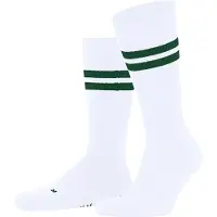 Falke Dynamic Unisex Socken, 37-38, Weiß, Streifen, Baumwolle