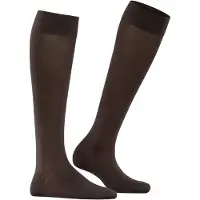 Falke Cotton Touch Damen Kniestrümpfe dark brown (5233) 35-38