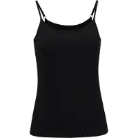 Falke Damen Top Daily Climate Control, XXL, Schwarz, Uni, Baumwolle