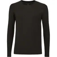 Falke Herren Langarmshirt Daily ClimaWool, M, Schwarz, Uni, Wolle