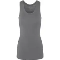 Falke Damen Top Daily ClimaWool, L, Grau, Uni, Wolle
