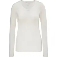 Falke Langarmshirt Daily ClimaWool Damen Off-White-L