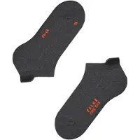 Falke Sneakersocken "Cool Kick", Damen, Gr. 39-41, Sockengröße, grau (dunkelgrau (3970)), Obermaterial: 81% Polyester PES. 19% Polyamid PA., glatt, Socken Sneakersocken