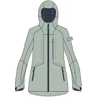 CMP Damen Skijacke Ski Jacket FIX Hood Türkis 48