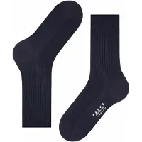 Falke Socken "Bristol Pure", Herren, Gr. 47-48, blau (schwarz navy (6370)), Obermaterial: 91% Schurwolle WV. 9% Polyamid PA., Socken Socken